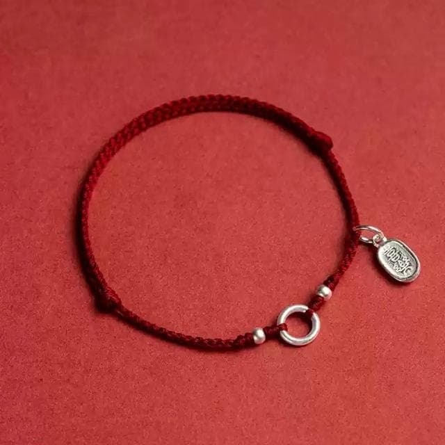 【米蘭精品】現貨+預購 純銀手鍊串珠手繩-轉運除穢淨化招財開運本命年純銀紅繩男2色74lh43