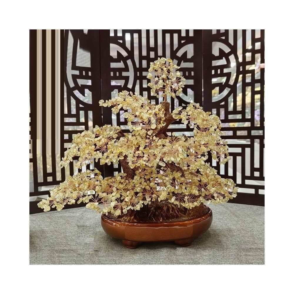 紫水晶發財樹黃水晶搖錢樹家居擺件客廳玄關酒櫃店鋪開業喬遷送禮