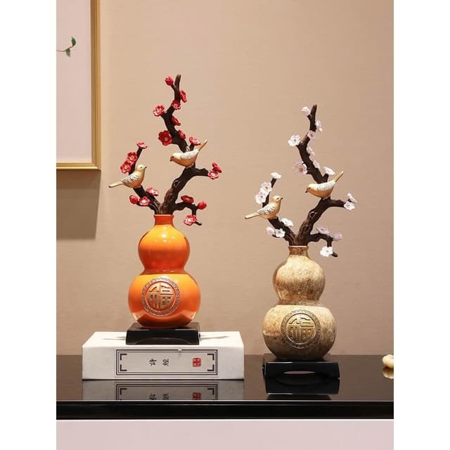 新年桌面招財葫蘆擺件客廳新中式喬遷新居禮品電視玄關酒櫃裝飾品
