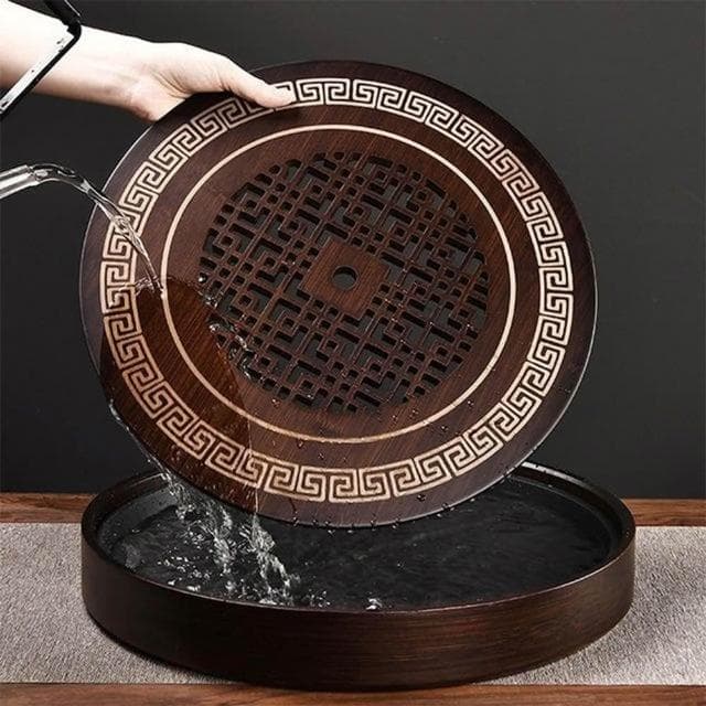 木質茶盤 茶托 茶臺 泡茶盤 茶具組 家用茶盤 實木茶盤 儲水式茶盤 竹制 實木瀝水盤DYT