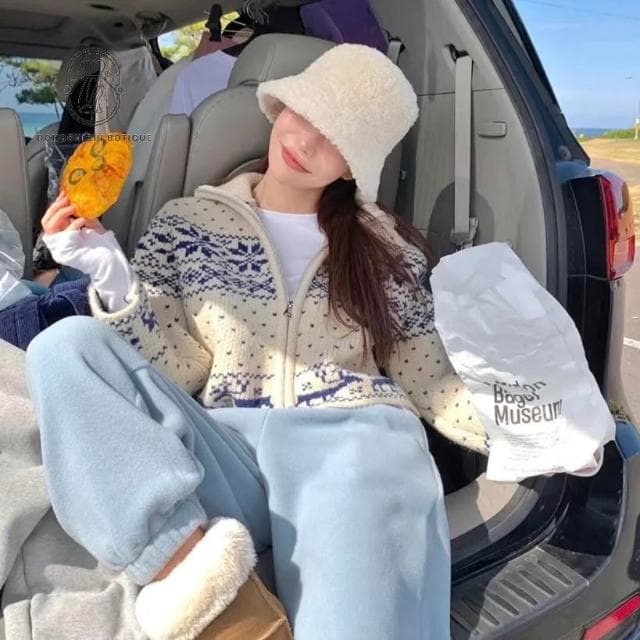  熊熊🐻 毛料 漁夫帽  毛毛 鐘型 漁夫帽 韓國帽子 冬天 聖誕節禮物 C212