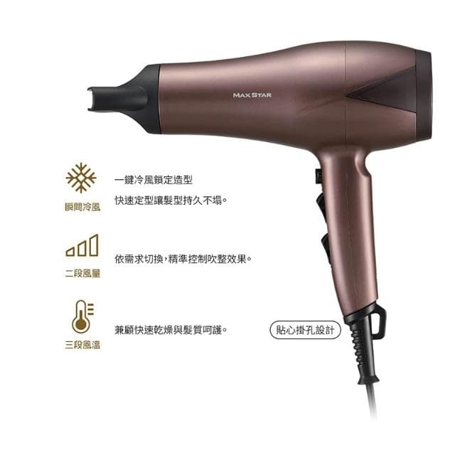 【太星電工】MAX STAR 負離子沙龍吹風機1400W/附蓬鬆烘罩 HNA1400