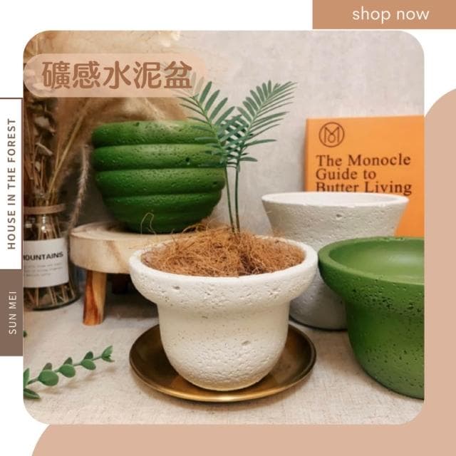 水泥盆 礦感水泥盆 厚實水泥 盆器 盆栽 園藝 植栽 植物 觀葉植物 多肉 塊根 仙人掌