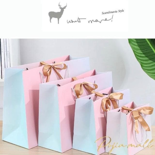 金色愛心💛ins 風禮品袋 紙袋 禮物袋 絲帶蝴蝶結包裝 送禮 袋子 提袋 包裝袋紙袋 禮物袋 禮物包裝 聖誕節禮物袋