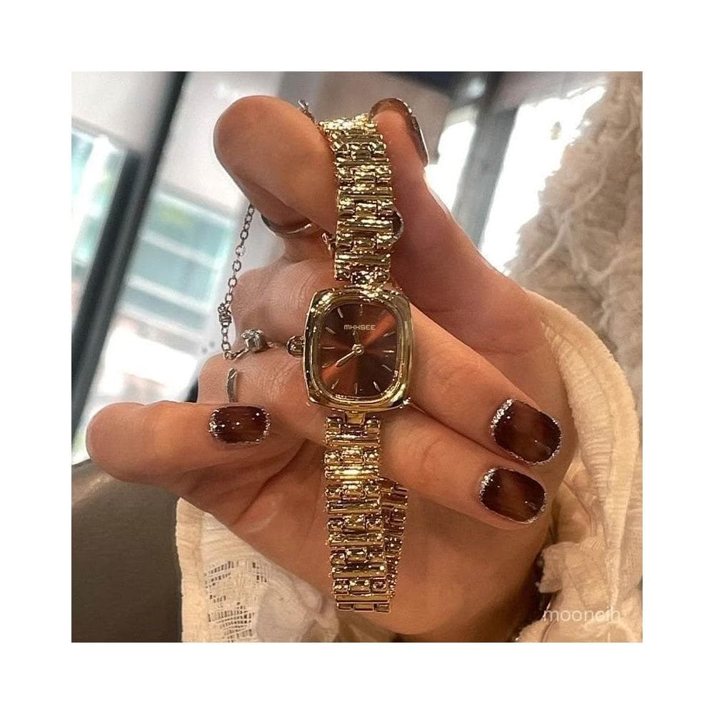 偉偉錶錶 【4150人收藏】小金錶女生小衆輕奢女士複古細帶小巧手錶女2025新款女款高級女錶