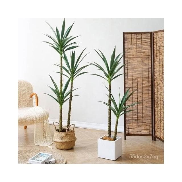 可開發票 北歐仿真劍麻鐵樹植物仿真盆栽裝飾假綠植室內辦公室商場落地擺件