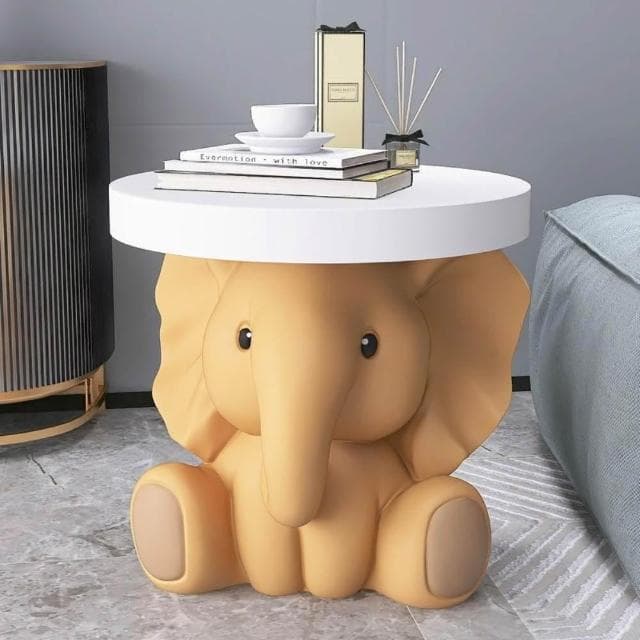 創意大象茶幾 客廳落地擺件茶几🎁禮物 電視櫃沙髮旁茶幾 臥室床頭櫃 喬遷新居禮品邊幾 茶幾 創意邊幾 沙發茶幾送禮