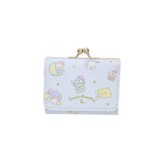 【SANRIO 三麗鷗】三麗鷗 晚安系列 短夾 錢包 皮夾 高質感 皮革 日本正版 該該貝比日本精品