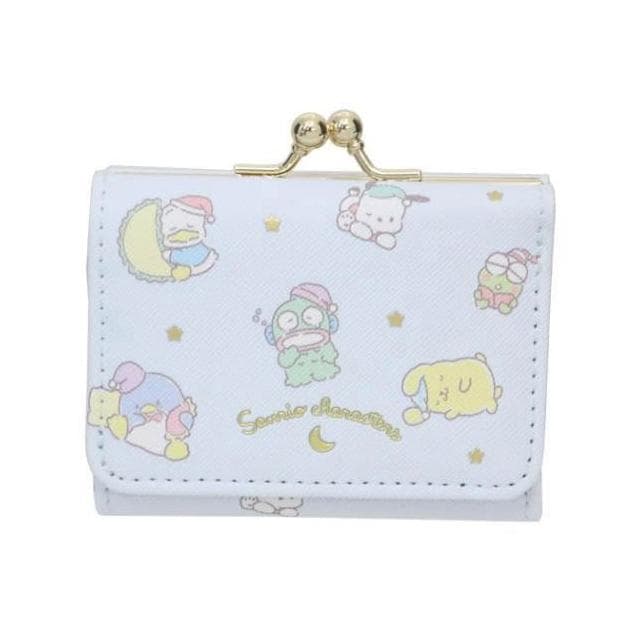 【SANRIO 三麗鷗】三麗鷗 晚安系列 短夾 錢包 皮夾 高質感 皮革 日本正版 該該貝比日本精品