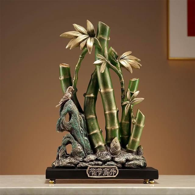 節節高升竹子擺件招財如意客廳玄關裝飾品喬遷辦公室禮物開業禮品CJY