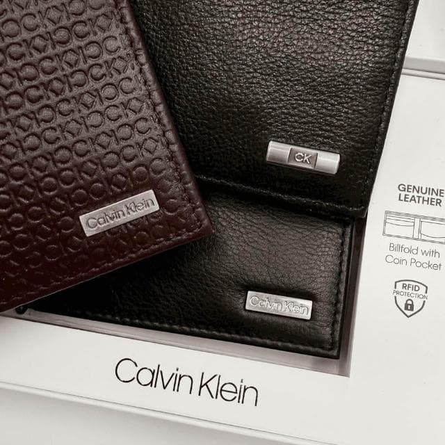 【Calvin Klein】Calvin Klein 皮夾禮盒 現貨 CK 防盜 銘版 零錢袋 質感 真皮 禮盒 皮夾 短夾 送禮 錢包 @9041