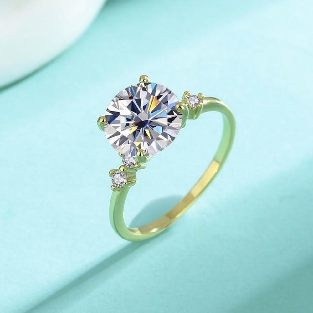 【米蘭精品】現貨+預購 頂級莫桑鑽石戒指925純銀戒指婚戒女鑽戒子求婚戒情人節禮物-高級3克拉D色戒74lp36