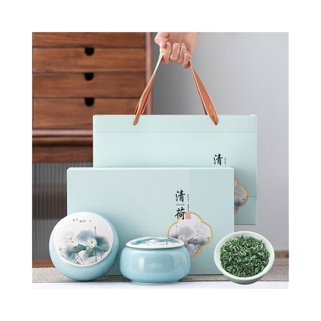 2025年新茶碧螺春茶葉綠茶葉花果香250克禮盒裝送禮長輩送禮佳品