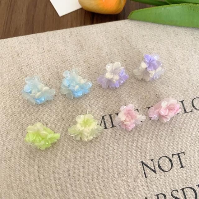 🎗飾間首飾鋪 彩色花朵耳環耳飾超火耳環首飾獨特氛圍絕美飾品