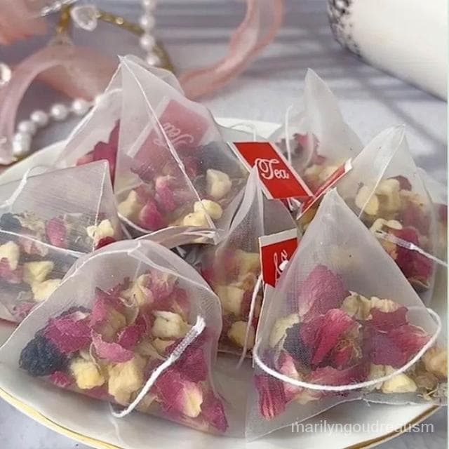 蘋果玫瑰荷葉茶花茶水果茶女神茶顔裝組閤獨立包裝抖音衕款
