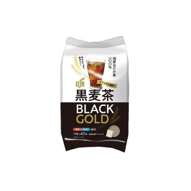 +爆買日本+小谷穀粉 OSK 黑麥茶 BLACK GOLD 40袋入 日本麥茶 國產裸麥 無咖啡因 可冷沖熱泡 日本原裝
