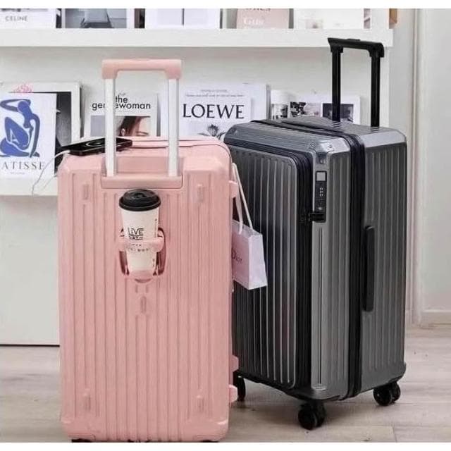 前開式行李箱 20吋登機箱 28吋鋁框行李箱商務箱海關鎖上開蓋行李箱 20吋24吋28吋旅行箱側開擴容行李箱