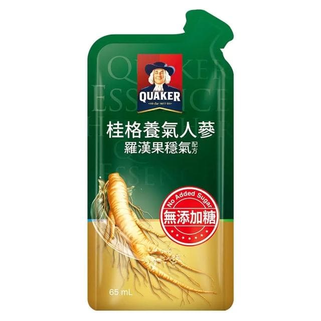 【QUAKER 桂格】養氣人蔘 羅漢果穩氣配方滋補液  65毫升 X 32包 X 1盒 (全素)