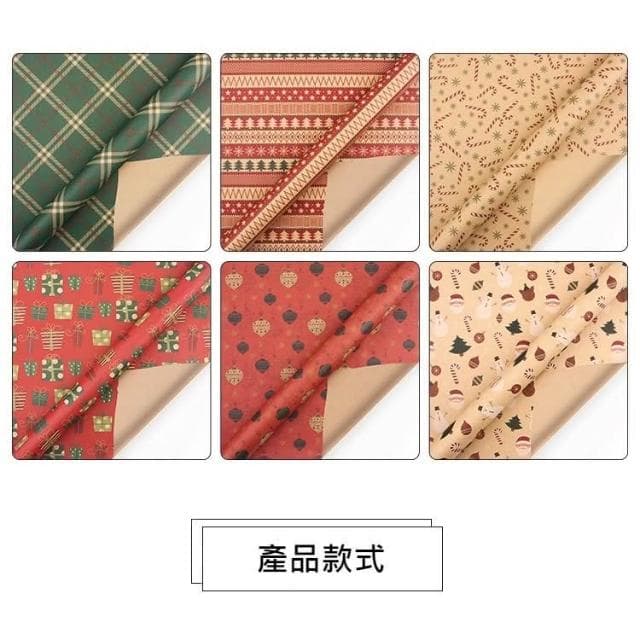 ʚ ɞGIFTME5台灣現貨ʚ ɞ復古聖誕風包裝紙牛皮紙包裝紙 聖誕禮物 交換禮物 聖誕節 禮品包裝 禮物裝飾 生