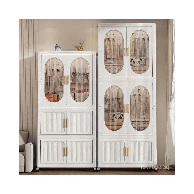 家用折疊式收納櫃嬰幼兒兒童衣櫃出租屋臥室寶寶玩具衣物儲物櫃子 折疊櫃 收納櫃 衣櫃 衣櫥 收納箱 大容量儲物櫃 整理箱