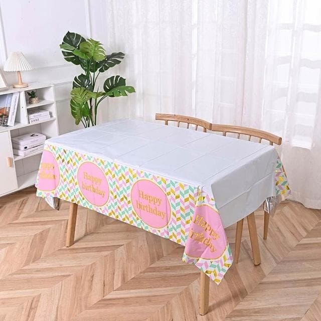 亮面鋁膜桌布 (鋁膜桌布 一次性桌布 桌巾 亮面桌布 彌月 滿月 週歲生日 餐桌布 餐巾 台布 派對佈置 萬聖節)