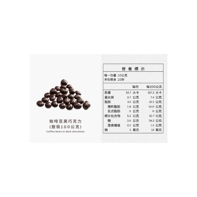 【Ruta】露特 ｜ 立陶宛百年國寶級巧克力 ｜ 咖啡豆黑巧克力  (散裝 100公克)