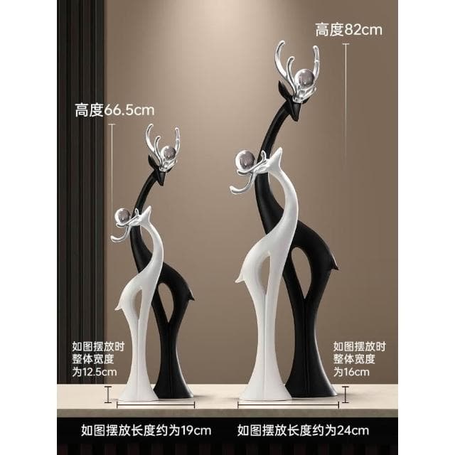 貝漢美輕奢客廳沙發電視櫃旁邊大型落地擺件玄關飾品高檔喬遷禮物