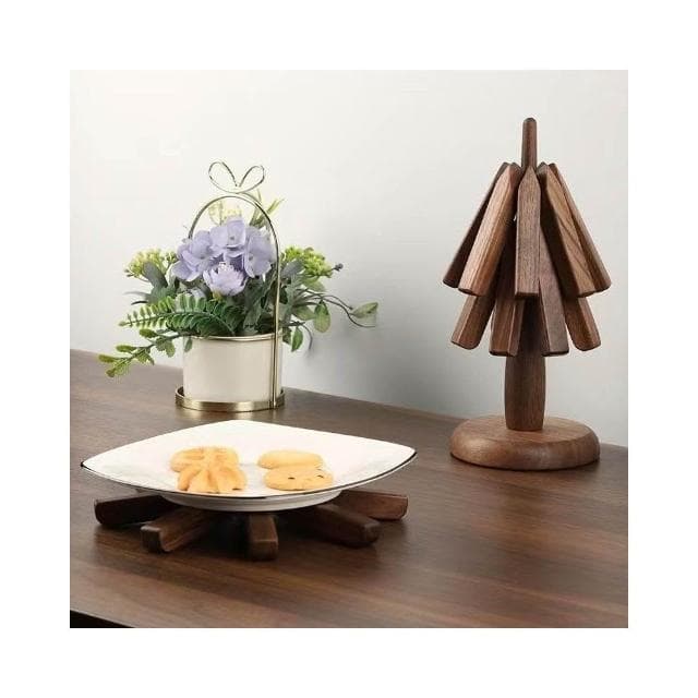 黑胡桃 實木隔熱墊 餐桌擺件 一棵樹 防燙 隔熱墊 杯墊 鍋墊 創意 小樹隔熱墊 喬遷禮物 生日禮物 禮物