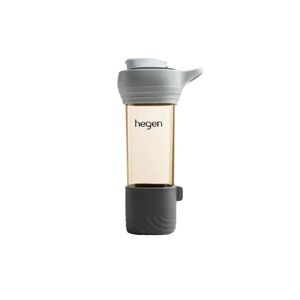 【hegen】Lifestyle｜PPSU隨行輕量水瓶 450ml-巴黎灰（附矽膠提把和防滑套）