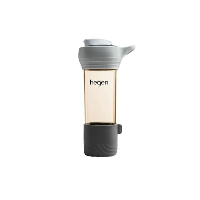 【hegen】Lifestyle｜PPSU隨行輕量水瓶 450ml-巴黎灰（附矽膠提把和防滑套）