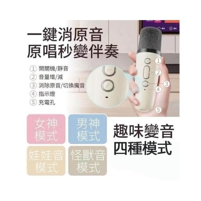 送話筒套+高配保固 迷你麥克風 音響 藍牙喇叭 掌上K歌音響 卡拉ok一體式家庭行動ktv 戶外便捷