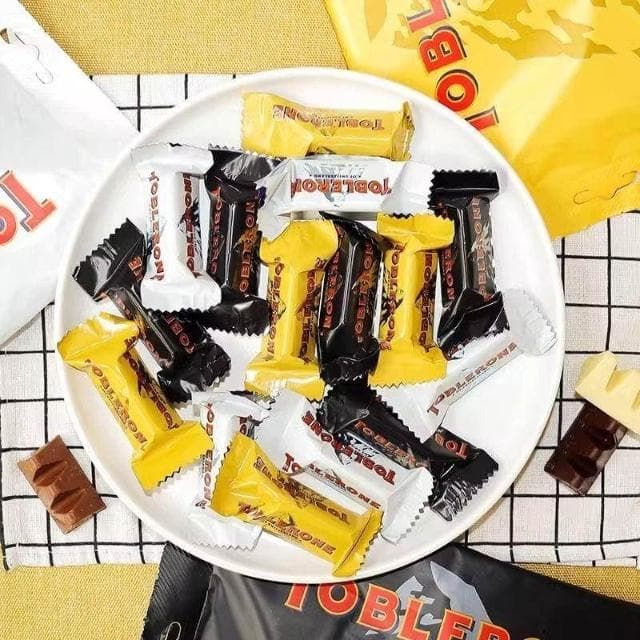 HanNaMiChan瑞士進口Toblerone三角巧克力黑巧牛奶白巧迷你獨立袋裝喜糖200g