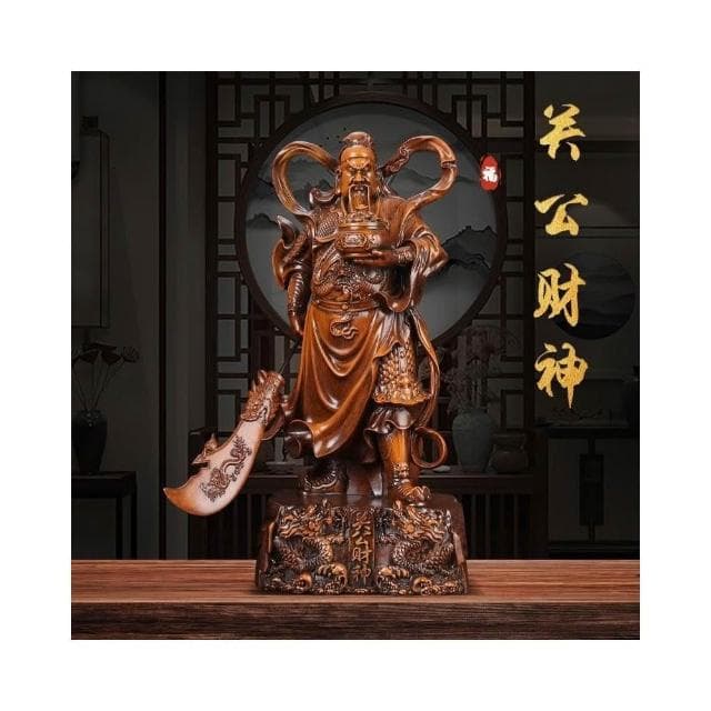 金關公擺件 武財神 家用關二爺 關羽 武財神爺 供奉神像 店鋪開業公司送禮 客廳供奉招財