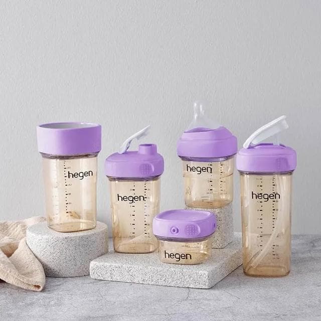【hegen】PCTO™ 金色奇蹟PPSU多功能方圓型寬口奶瓶-330ml (雙瓶組) 防脹氣/6M+適用(寶寶共和國)