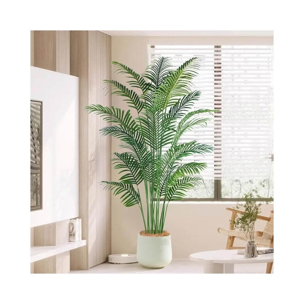 高端輕奢散尾葵仿真綠植假花樹仿生植物室內裝飾擺件大型客廳盆栽