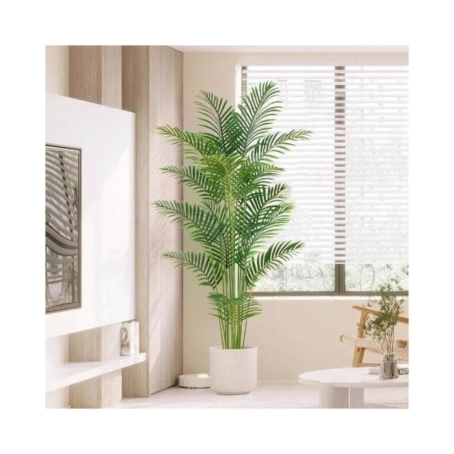 高端輕奢散尾葵仿真綠植假花樹仿生植物室內裝飾擺件大型客廳盆栽