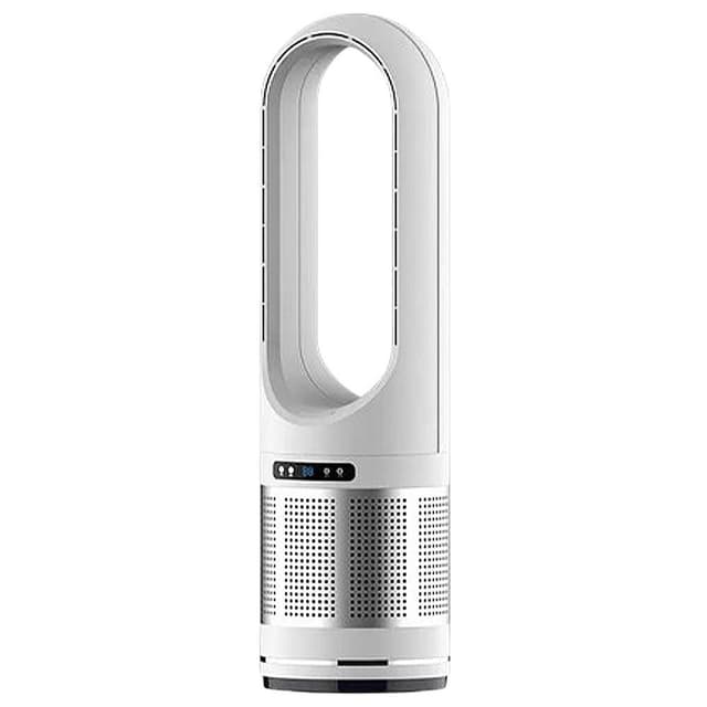 【EARISE 雅蘭仕】46寸冷暖兩用無葉電風扇 家用臺式取暖器 落地暖風機 空氣淨化扇/無葉風扇