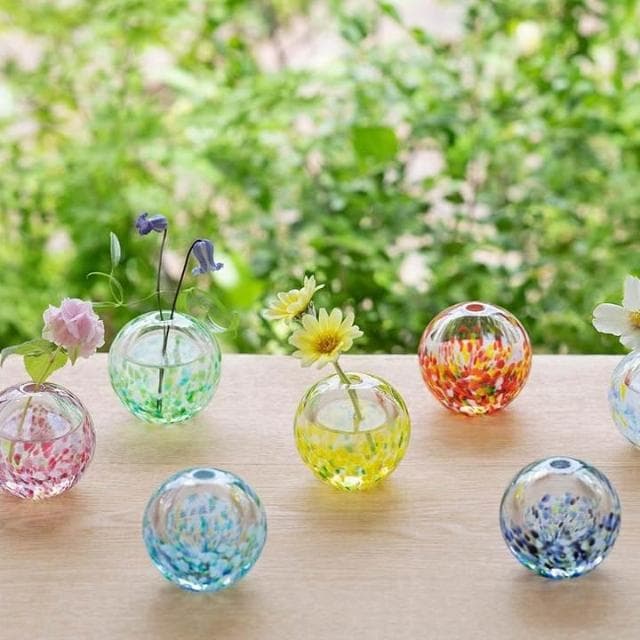 【ADERIA】ADERIA日本石塚硝子 日本製津輕玻璃花器 夏日田園 小盆栽 ｜擴香瓶 小花瓶 水培花瓶