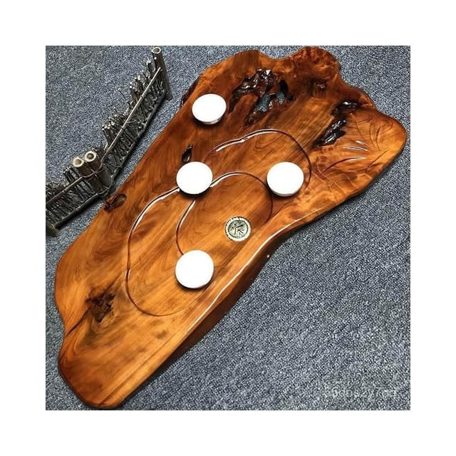 茶盤免運~天然樹根 整塊 實木茶盤 茶臺 茶海 單層中式原木排水家用功夫簡約 茶具