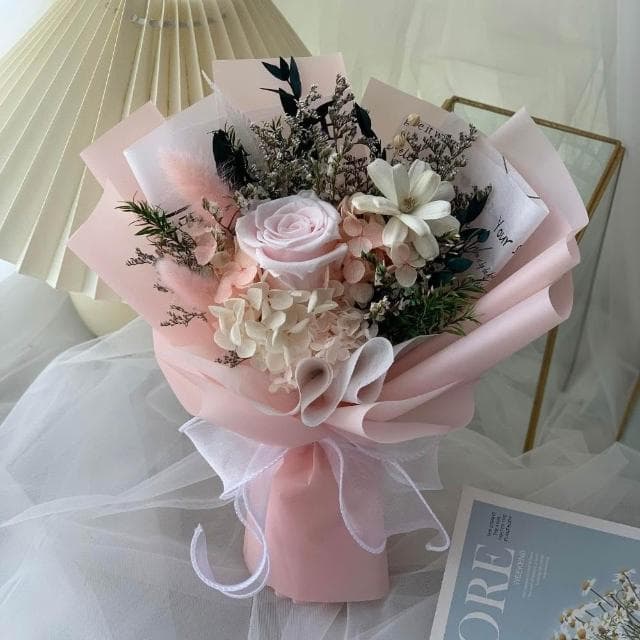 永生玫瑰花束七夕情人女神節520 畢業季教師節母親節生日節日禮物