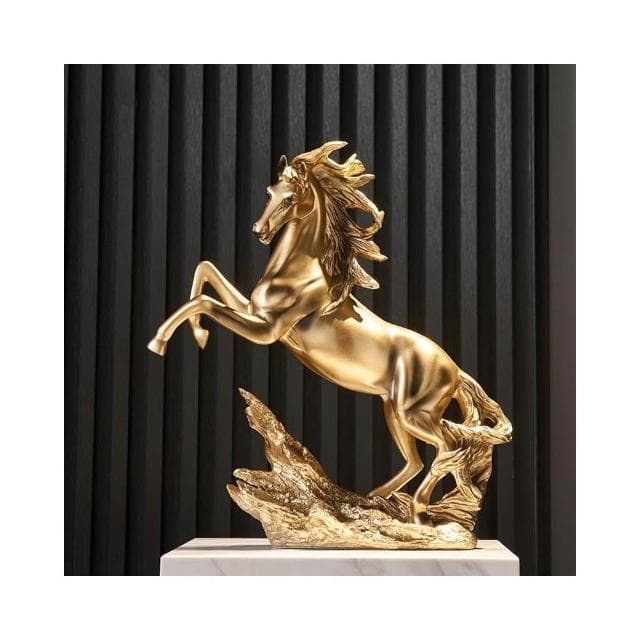 新中式馬到成功擺件 博古架擺件 輕奢客廳酒櫃裝飾品 家居桌面擺飾 辦公室書櫃裝飾 喬遷開業禮物