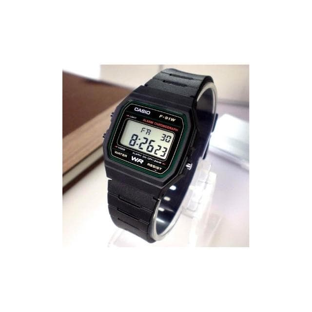 【CASIO 卡西歐】CASIO電子錶+鏡面貼膜 經緯度鐘錶 經典款 鬧鈴碼錶 當兵 學生 台灣卡西歐公司代理貨有保固 超低價 F-91W