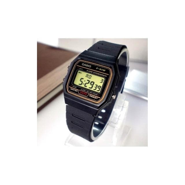 【CASIO 卡西歐】CASIO電子錶+鏡面貼膜 經緯度鐘錶 經典款 鬧鈴碼錶 當兵 學生 台灣卡西歐公司代理貨有保固 超低價 F-91W