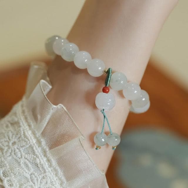 🎗飾間首飾鋪 天山翠手串珠飾品寶顯白百搭水晶手鍊首飾