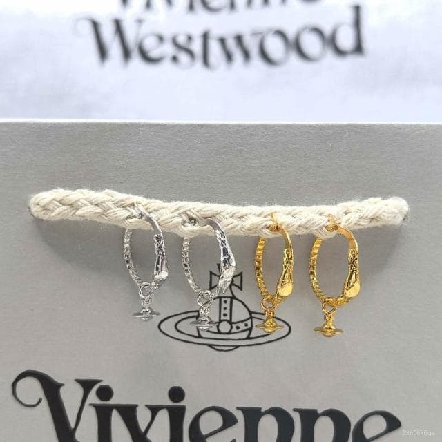  Vivienne Westwood蛇年限定款 小蛇orb土星耳圈耳環女 輕奢時尚星球耳墜