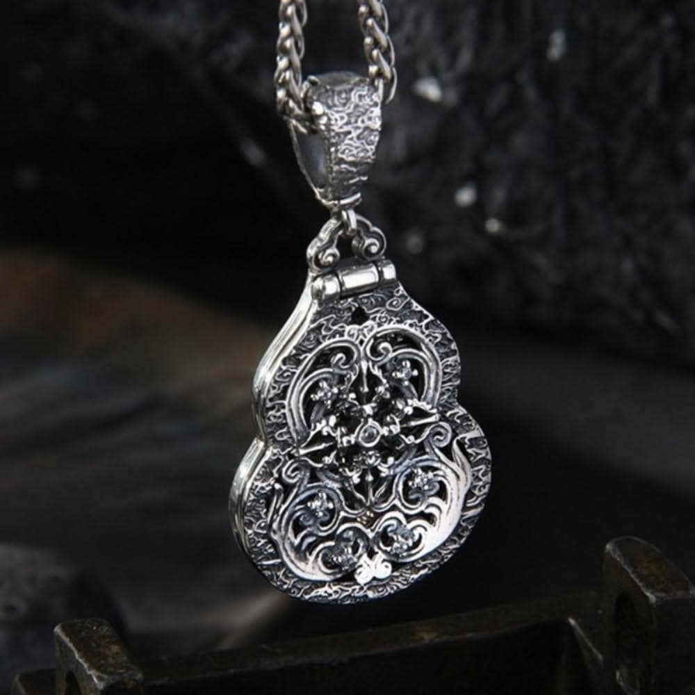 【巴黎精品】現貨+預購 S925手工純銀吊墜子足銀項鍊泰銀項鏈首飾復古情人節禮物-平安吉祥男女飾品a1kj31