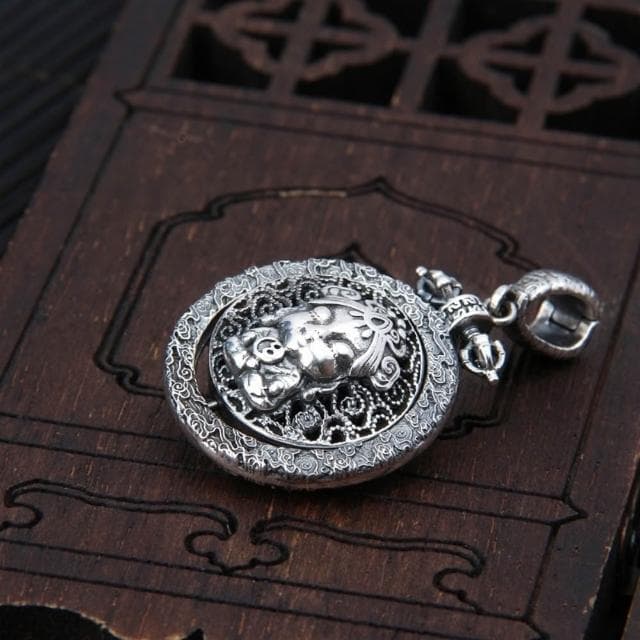 【巴黎精品】現貨+預購 S925手工純銀吊墜子足銀項鍊泰銀項鏈首飾復古情人節禮物-鏤空設計男女飾品a1kj32