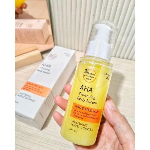 WHITEINC AHA 身體精華液 保濕 精華 身體乳 保養品 肌膚保養 精華液 保養 安瓶 保濕霜 KBT471