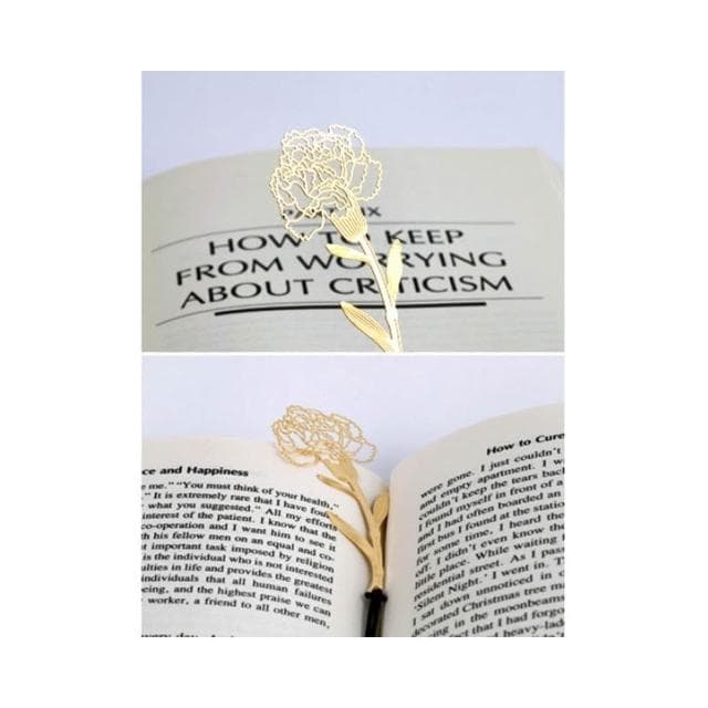 金屬康乃馨書籤 金屬書籤 雕花書籤 感恩賀卡 康乃馨鏤空雕花金屬書籤 母親節禮物 教師節 婚禮小物 花朵書籤