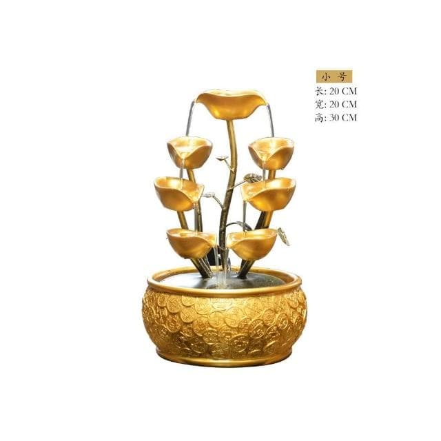 開業禮物賀禮流水擺件迴圈水生財客廳桌面禮品裝飾店鋪招財風水輪